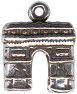 Tour: Arc de Triumph 3D Sterling Silver Charm Pendant