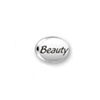 Inspiration Message Word Beads: Beauty Mini Sterling Silver Charm
