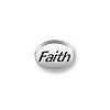 Inspiration Message Word Beads: Faith Mini Sterling Silver Charm