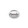 Inspiration Message Word Beads: Family Mini Sterling Silver Charm