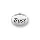 Inspiration Message Word Beads: Trust Mini Sterling Silver Charm