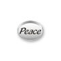 Inspiration Message Word Beads: Peace Mini Sterling Silver Charm