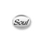 Inspiration Message Word Beads: Soul Mini Sterling Silver Charm