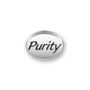 Inspiration Message Word Beads: Purity Mini Sterling Silver Charm