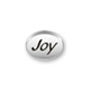 Inspiration Message Word Beads: Joy Mini Sterling Silver Charm