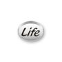 Inspiration Message Word Beads: Life Mini Sterling Silver Charm
