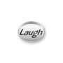 Inspiration Message Word Beads: Laugh Mini Sterling Silver Charm