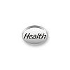 Inspiration Message Word Beads: Health Mini Sterling Silver Charm