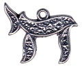Religious Jewish Chai Sterling Silver Charm Pendant