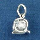 Carpenter's Measuring Tape 3D Sterling Silver Charm Pendant