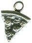 Pizza Slice Small 3D Sterling Silver Charm Pendant