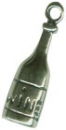 Wine Bottle Medium Sterling Silver Charm Pendant Wholesale