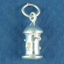 Bird Feeder Sterling Silver Charm Pendant