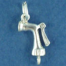 Garden Hose Sprayer Sterling Silver Charm Pendant