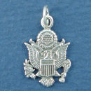 Seal of United States of America Sterling Silver Charm Pendant