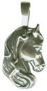 Horse Head Sterling Silver Charm Pendant