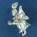 Tooth Fairy or Godmother 3D Sterling Silver Charm Pendant
