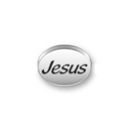 Inspiration Message Word Beads: Jesus Sterling Silver Charm