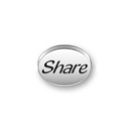 Inspiration Message Word Beads: Share Sterling Silver Charm