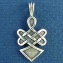 Celtic Knot of Warror Spirit Sterling Silver Pendant Medium