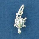 Turtle Charm Sterling Silver Small Charm Pendant