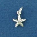 Starfish 3D Sterling Silver Mini Charm Pendant