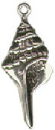 Seashell Sterling Silver Charm Pendant