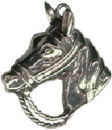 Horse Head Sterling Silver Charm Pendant