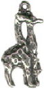 Noah's Ark Pair of Giraffes Male and Female Sterling Silver Charm Pendant