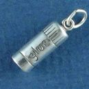 Scrap Book And Craft Glue Stick 3D Sterling Silver Charm Pendant