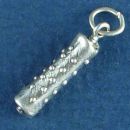 Beautician Hair Stylist Charm Sterling Silver Pendant Perm Hot Rollers