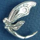 Fairy Fling Large 3D Sterling Silver Pendant