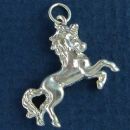 Unicorn Raring Up 3D Sterling Silver Charm Pendant