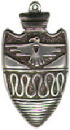 Indian Arrowhead with Thunderbird Sterling Silver Indian Charm Pendant