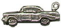 Car 1950 Style 3D Sterling Silver Charm Pendant