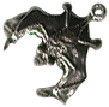 Halloween: Bat 3D Sterling Silver Charm Pendant