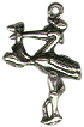 Baby Being Held in Stork's Peak 3D Sterling Silver Charm Pendant