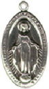Religious Christian Virgin Mary Medal Sterling Silver Charm Pendant