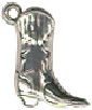 Cowboy Boot Sterling Silver Charm Pendant