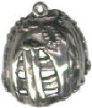 Baseball Glove Large Sports 3D Sterling Silver Charm Pendant
