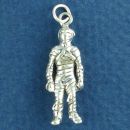 Halloween Mummy 3D Sterling Silver Charm Pendant