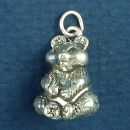 Chinese Panda Bear 3D Sterling Silver Charm Pendant