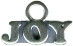 Joy Word Sterling Silver Charm Pendant