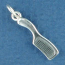 Comb Hair Stylist Charm Sterling Silver Pendant