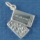 Box of Chocolate Candy Sterling Silver Charm Pendant