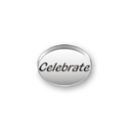 Inspiration Message Word Beads: Celebrate Sterling Silver Charm