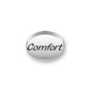 Inspiration Message Word Beads: Comfort Sterling Silver Charm