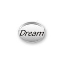 Inspiration Message Word Beads: Dream Sterling Silver Charm