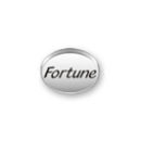 Inspiration Message Word Beads: Fortune Sterling Silver Charm