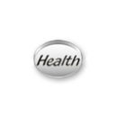 Inspiration Message Word Beads: Health Sterling Silver Charm